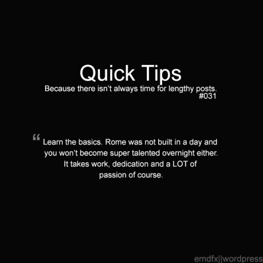 Quick Tip #31